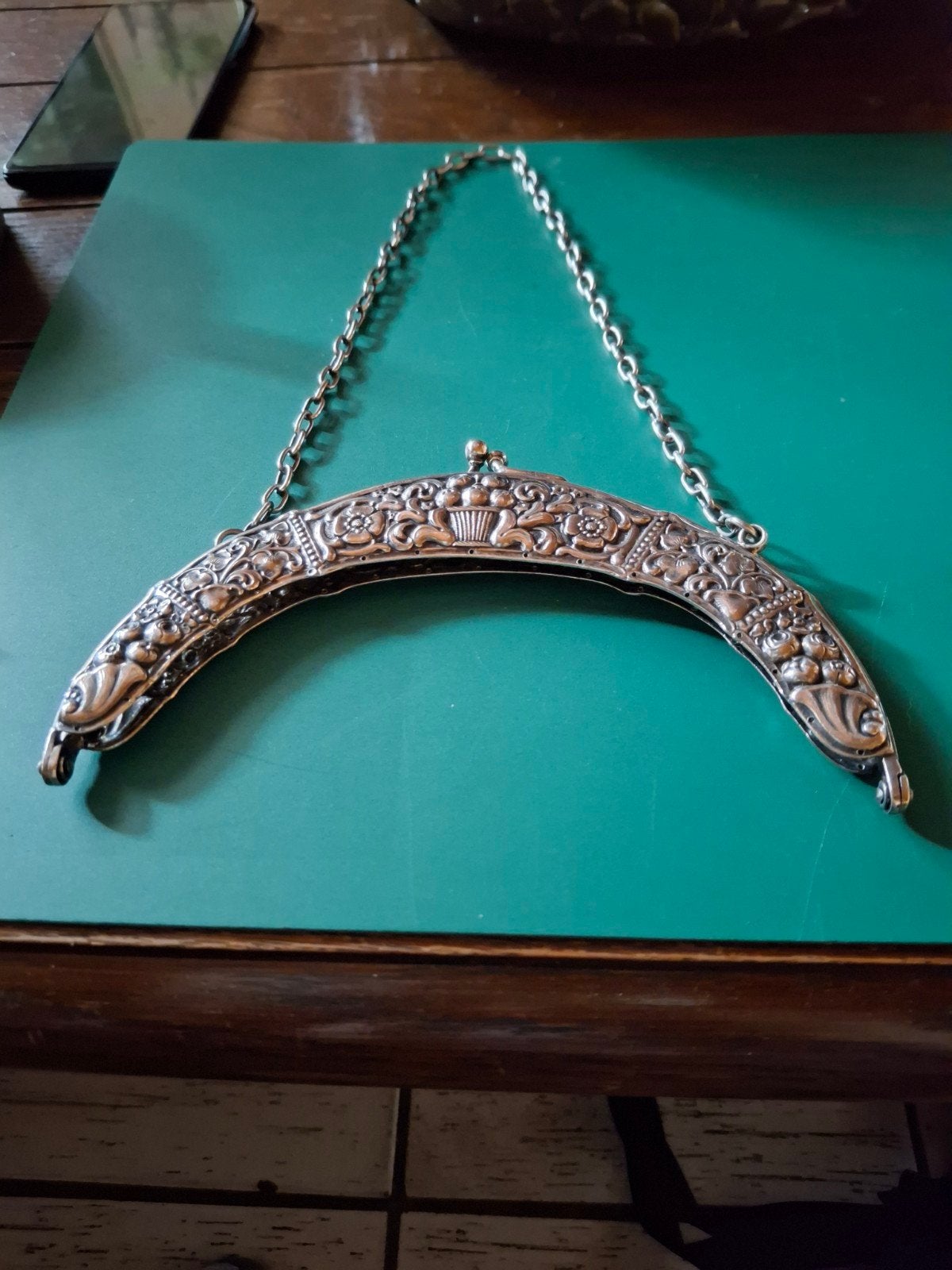 zilveren  tasbeugel, Ophalen of Verzenden