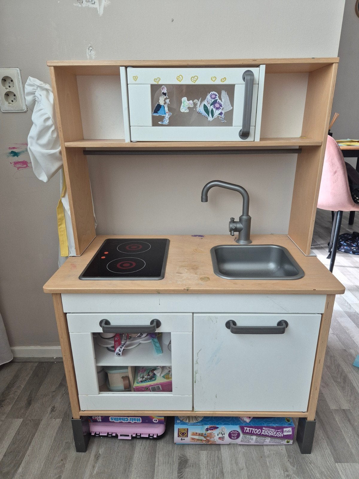 IKEA Duktig speelkeuken met accessoires, Ophalen, Gebruikt, Hout, Speelkeuken