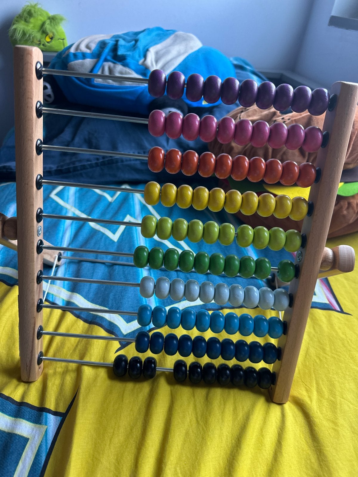 Houten telraam, Ophalen