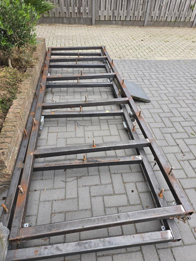 Transport dolly groot. Groot metalen frame op wielen, Ophalen of Verzenden, Zo goed als nieuw, IJzer