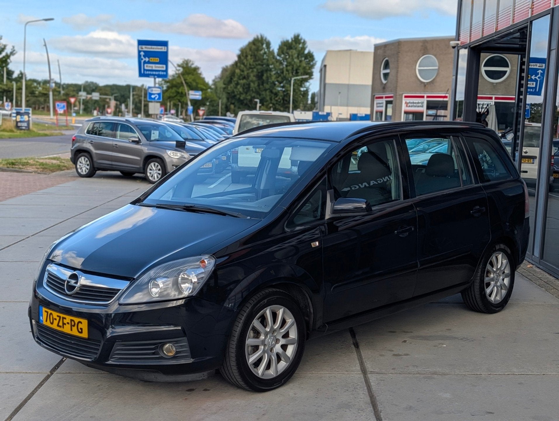 Opel Zafira 1.8 Temptation 7 Persoons - Trekhaak - Airco, Stof, Gebruikt, Zwart, 4 cilinders