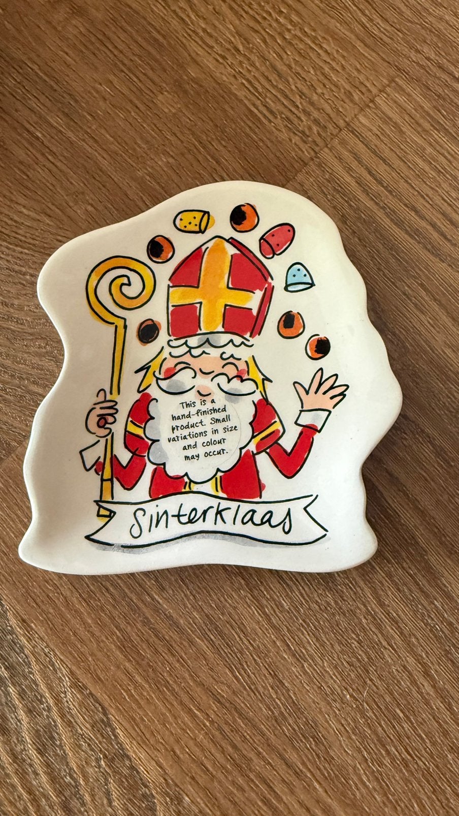 Blond amsterdam Sinterklaas pf, Ophalen of Verzenden, Zo goed als nieuw, Aardewerk, Bord(en)