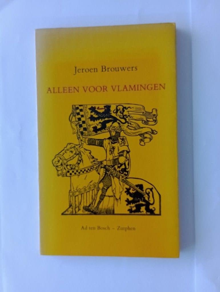 ALLEEN VOOR VLAMINGEN  Jeroen Brouwers 1982 gelimit.oplage, Ophalen of Verzenden, Gelezen, Jeroen Brouwers
