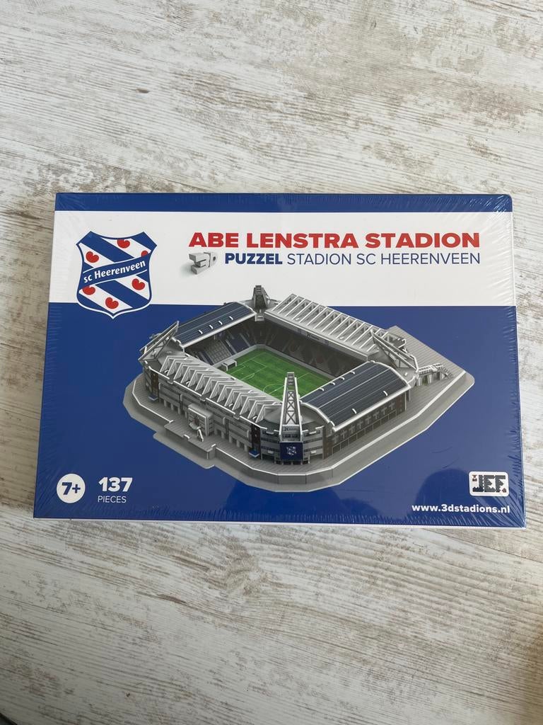 Abe Lenstra Stadion 3D Puzzel SC Heerenveen, Ophalen of Verzenden, Minder dan 500 stukjes, Nieuw, Rubik's of 3D-puzzel
