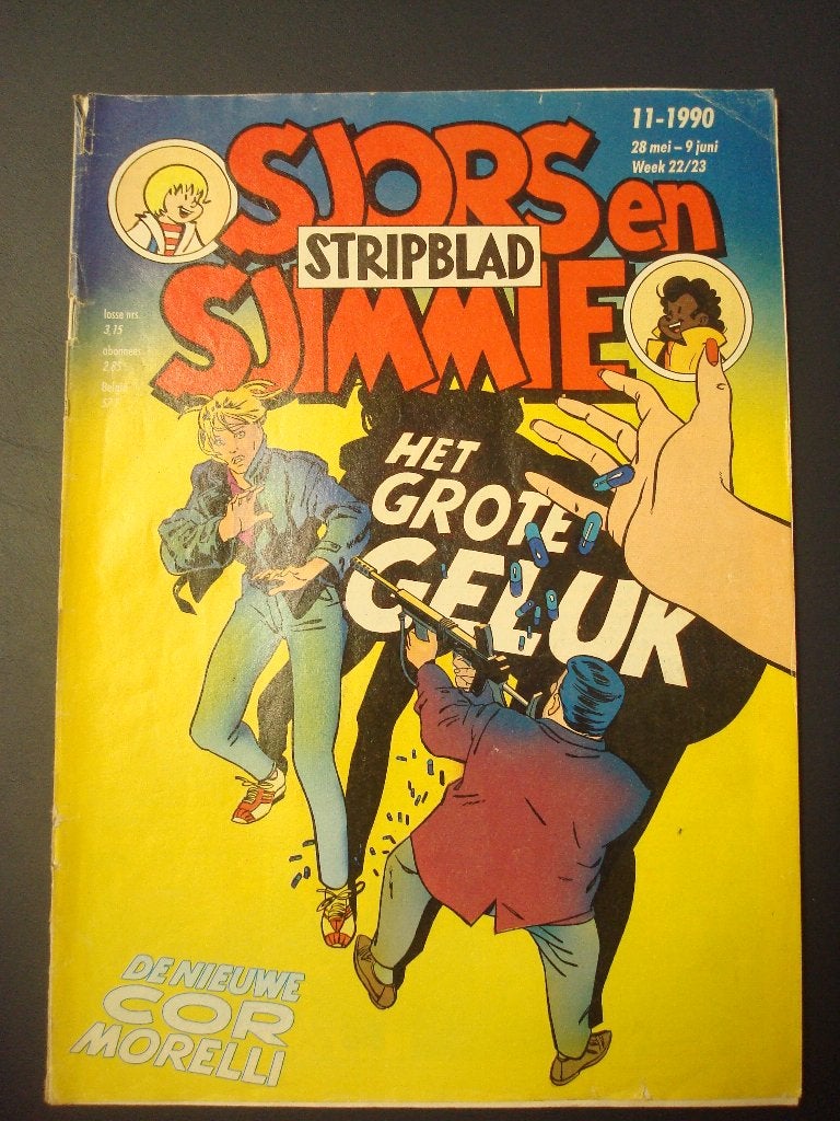 Sjors en Sjimmie. Oude stripbladen. 6 X, Meerdere stripboeken, Ophalen of Verzenden, Gelezen