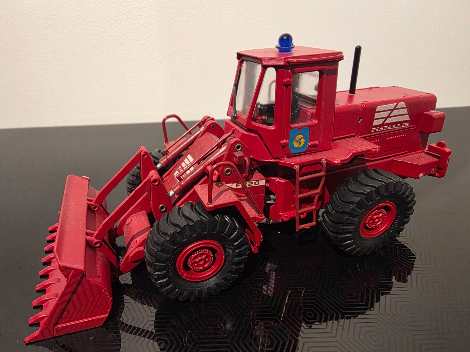 Old Cars 1:50 Fiat Allis FR20 Shovel - Zeldzaam Rood Model, Ophalen of Verzenden, Gebruikt, Overige typen, Overige merken