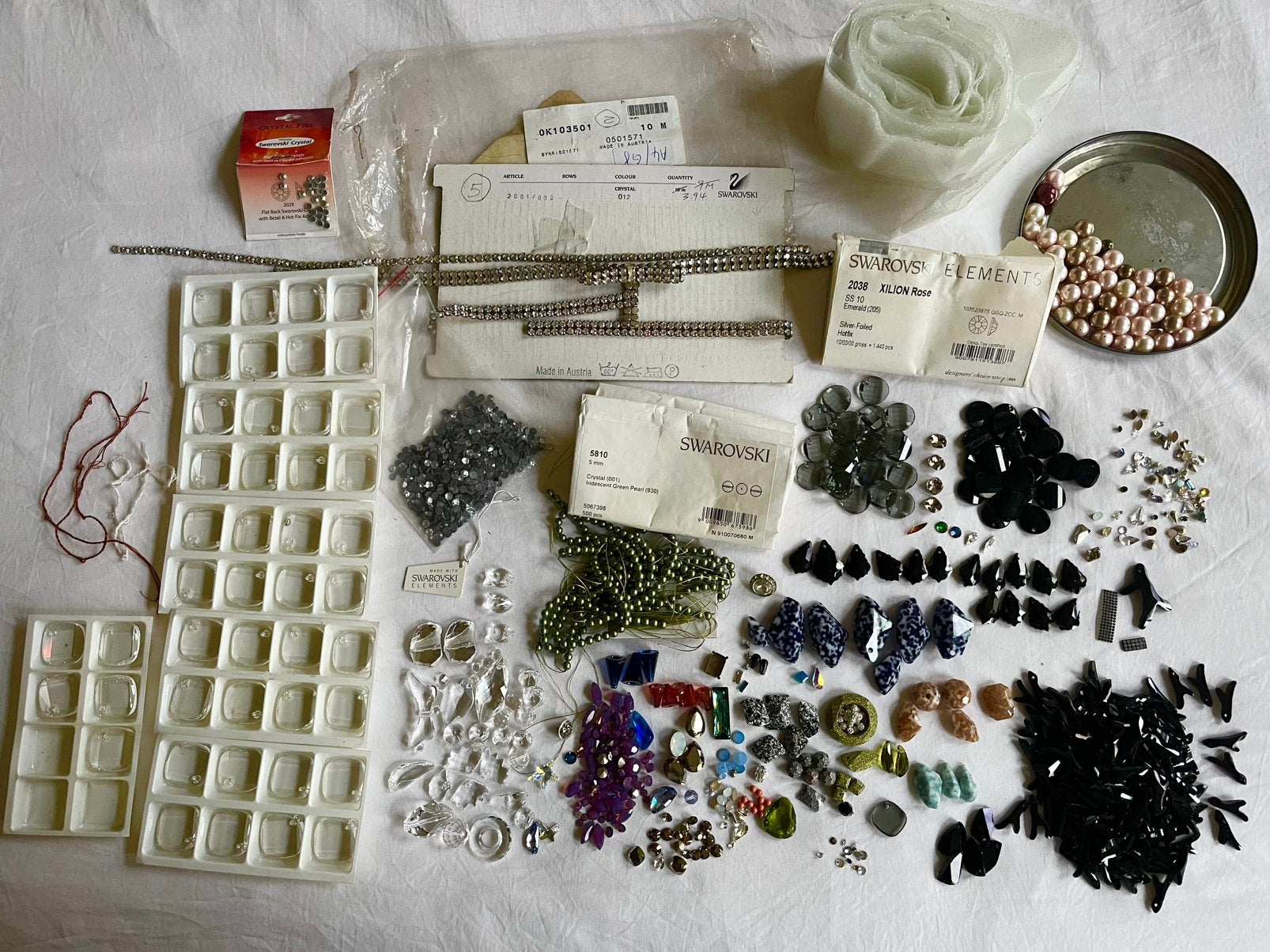 100's Swarovski Elements for DIY/Designers, Ophalen of Verzenden, Zo goed als nieuw, Overige materialen