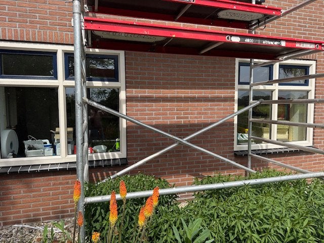 2 kunststof kozijnen, Ophalen, Zo goed als nieuw, Kunststof, Raamkozijn