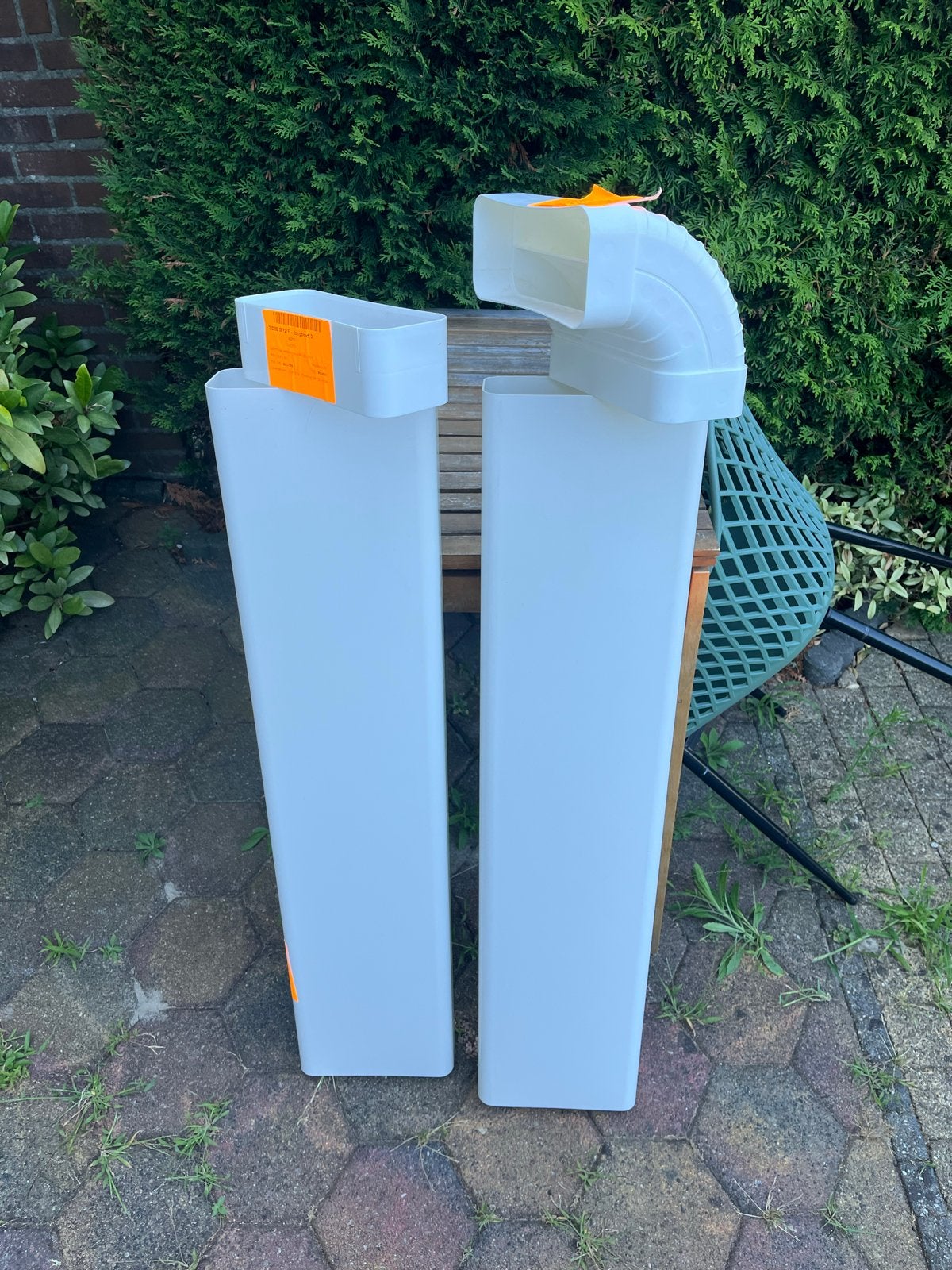 Afvoerbuis 220x90 mm - Wit PVC, Doe-het-zelf en Verbouw, Buizen en Afvoer, Afvoer, Pvc, Nieuw, Ophalen of Verzenden