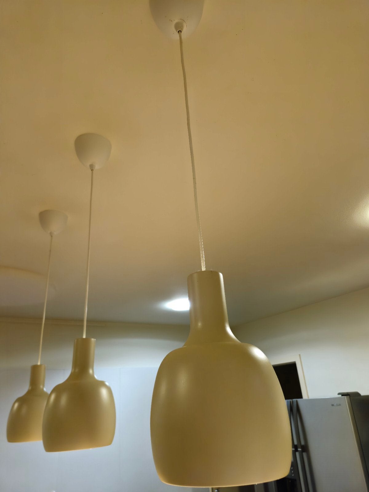 3 mooie ronde hanglampen lamp verlichting licht plafondlamp, Ophalen of Verzenden, Zo goed als nieuw, Minder dan 50 cm