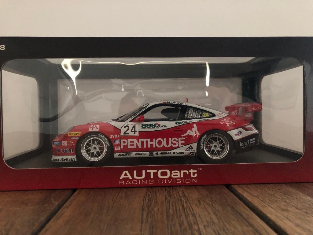 Autoart Porsche 997 GT3 Cup #24 Penthouse (Nieuw), Ophalen of Verzenden, Nieuw, Auto, Autoart