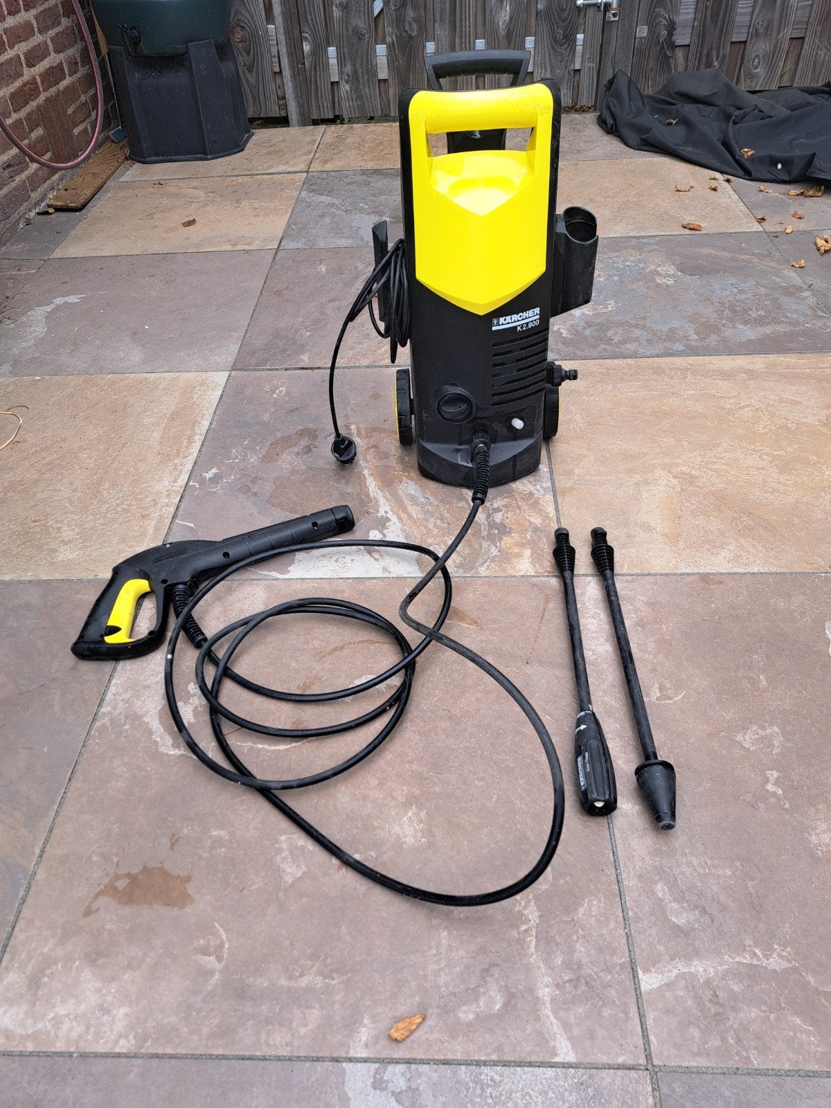Kärcher K2.900 hogedrukreiniger met accessoires, Ophalen, Gebruikt, Elektrisch, Kärcher