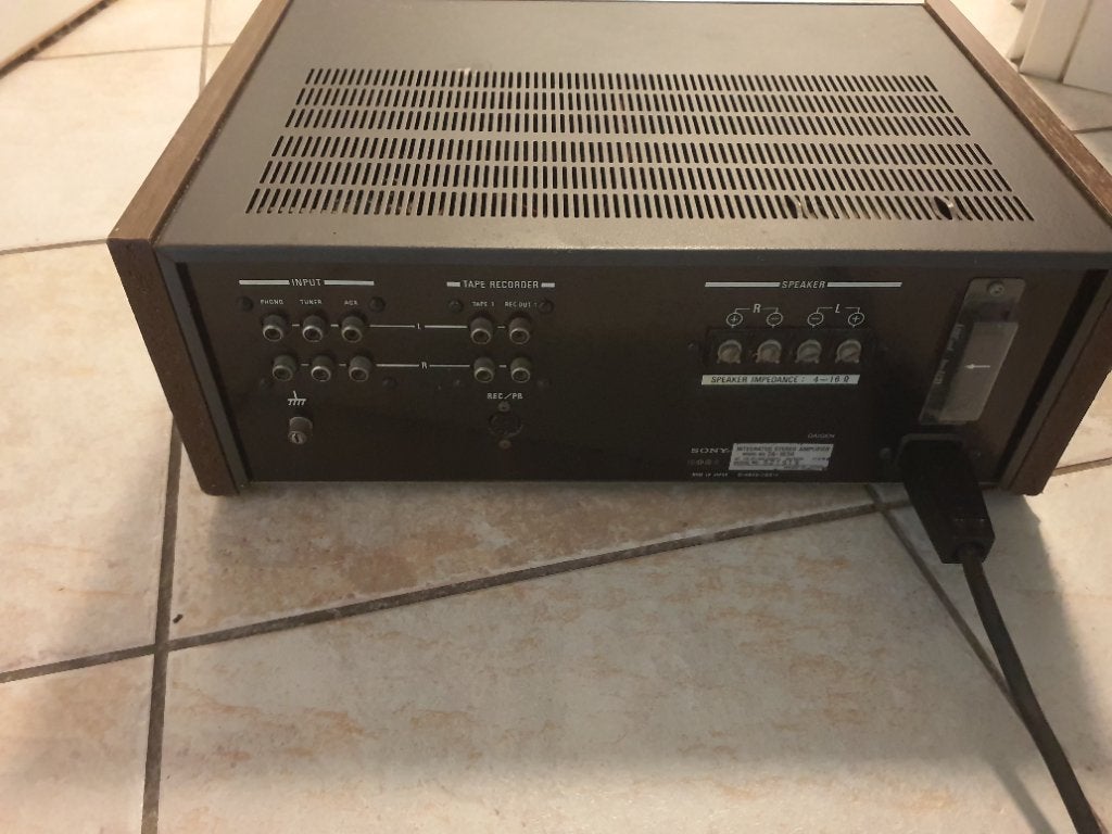 Sony TA-1630 versterker jaren 70 Defect!, Ophalen, Niet werkend, 120 watt of meer, Sony