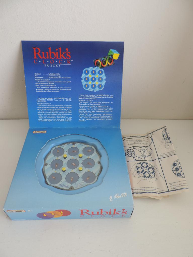 Rubik's Clock Puzzle - Vintage Matchbox Editie, Ophalen of Verzenden, Minder dan 500 stukjes, Gebruikt