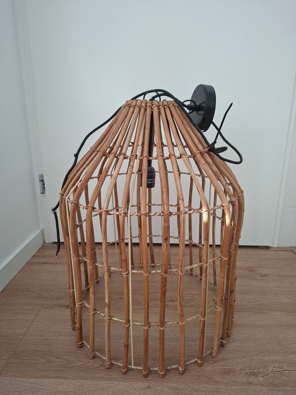 Te koop: Prachtige Rotan Hanglamp, Ophalen of Verzenden, Nieuw, Overige materialen