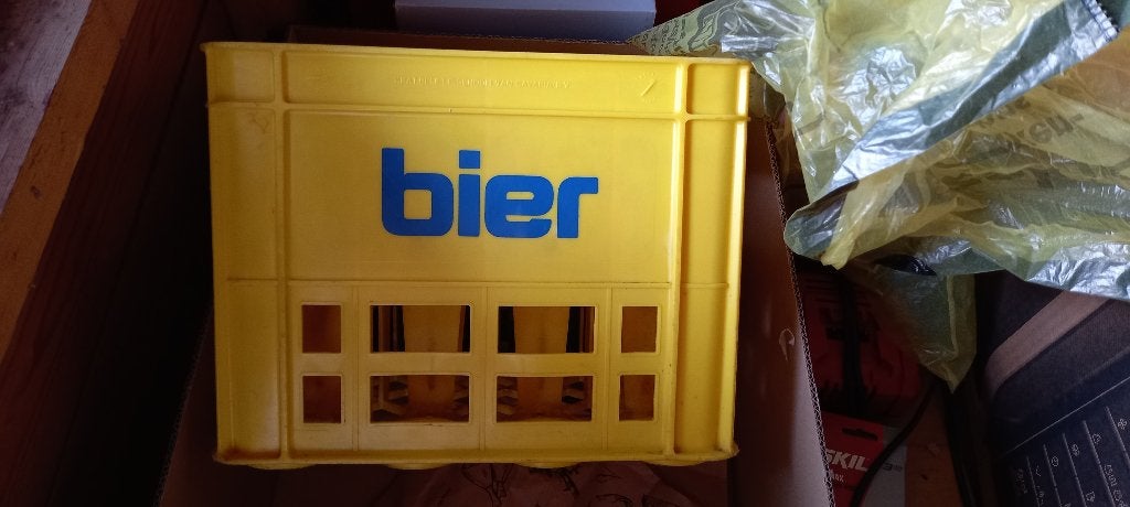 vintage bierkratje, Ophalen, Gebruikt, Overige typen, Overige merken