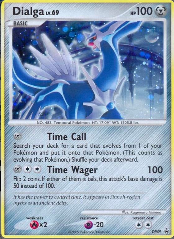Pokemon kaart, dialga DP49 PROMO, Ophalen of Verzenden, Zo goed als nieuw