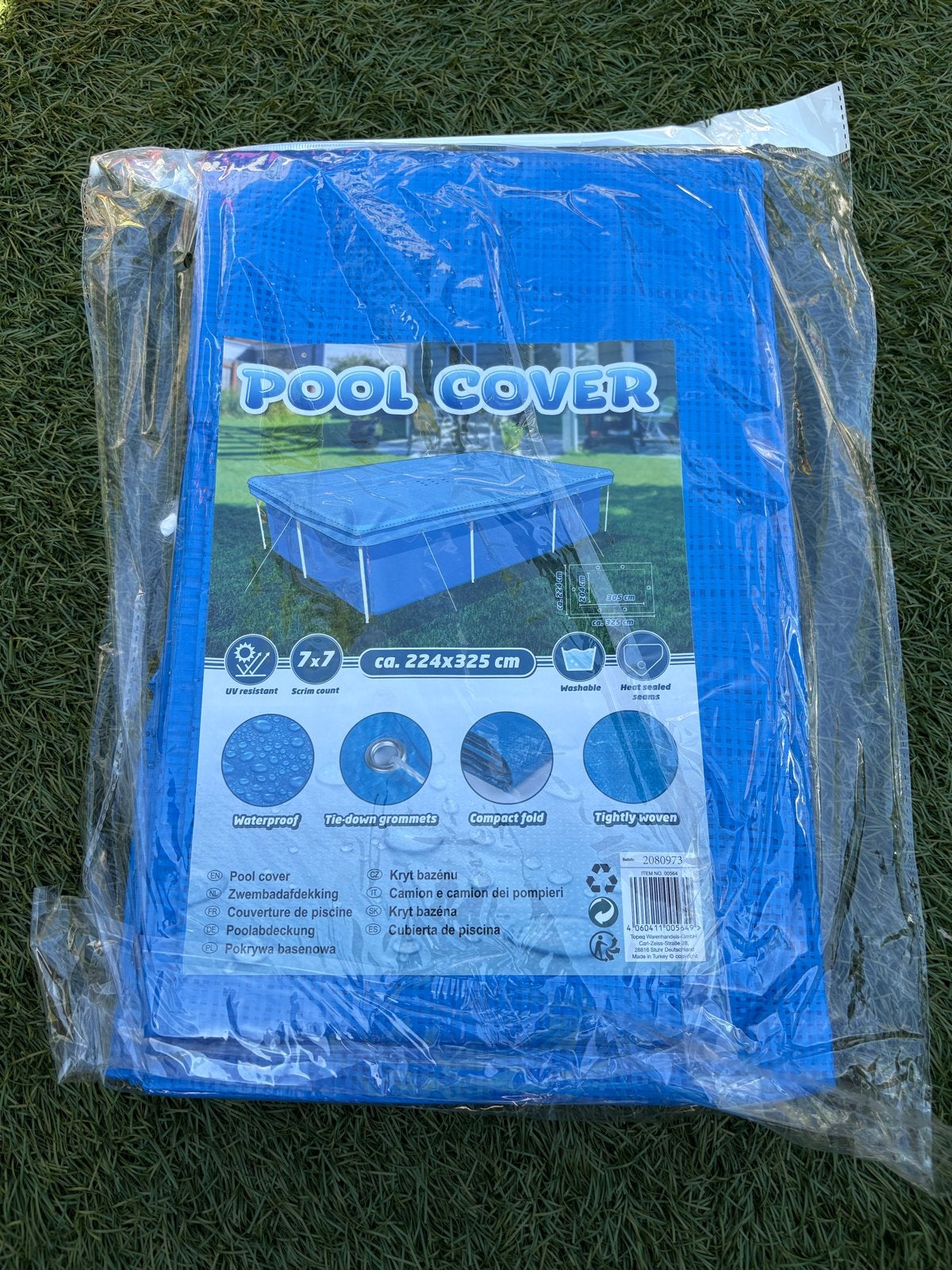Zwembadafdekking - Pool Cover 224x325 cm, Ophalen, Nieuw, Afdekzeil