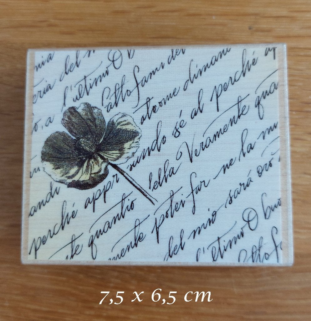Houten stempel, Hobby en Vrije tijd, Stempelen, Ophalen of Verzenden, Zo goed als nieuw, Houten stempel