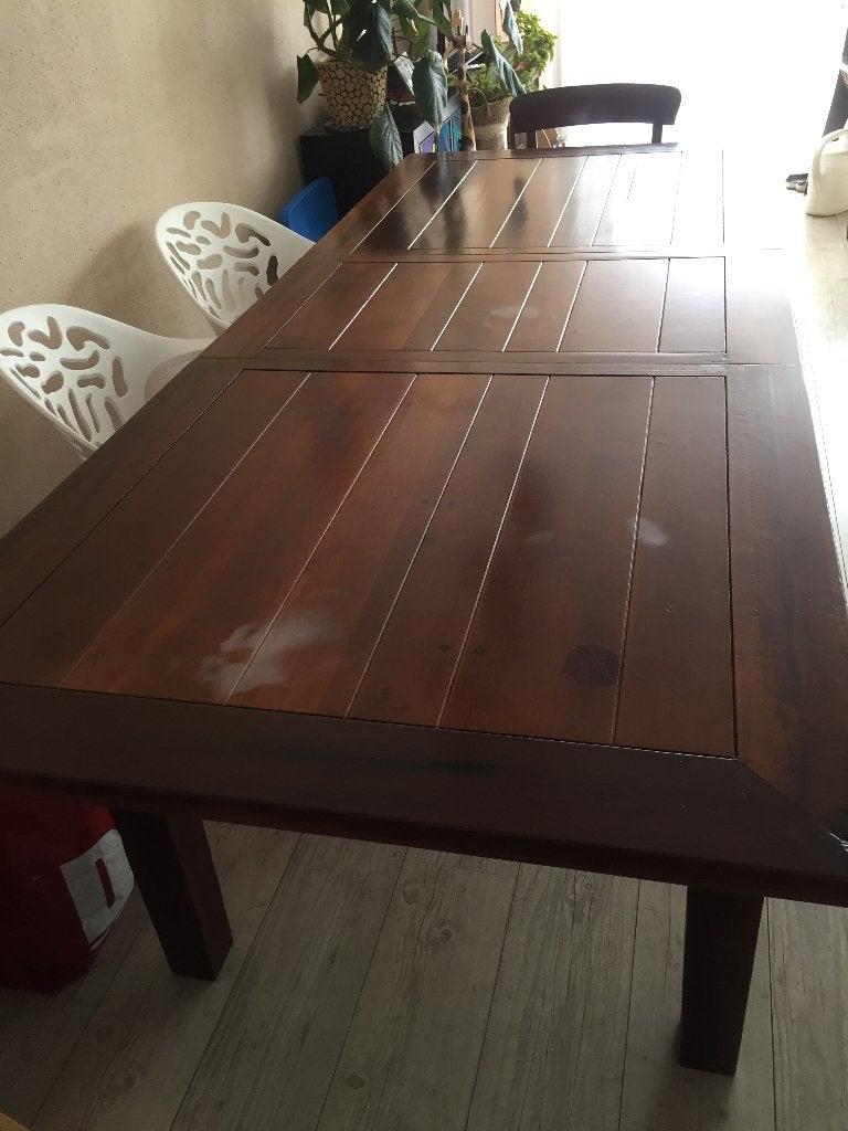 Houten eettafel, Ophalen, Gebruikt, 50 tot 100 cm, Vijf personen of meer