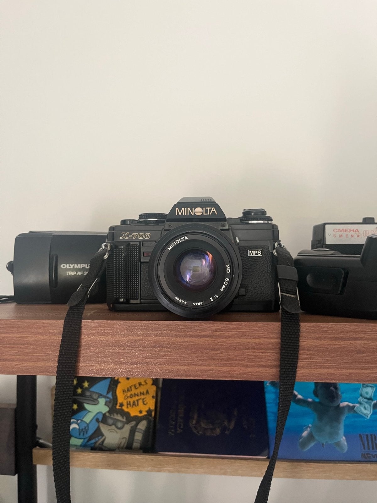 Minolta X-700 Analoge Spiegelreflexcamera met MD 50mm f/2 le, Audio, Tv en Foto, Fotocamera's Analoog, Ophalen of Verzenden, Gebruikt