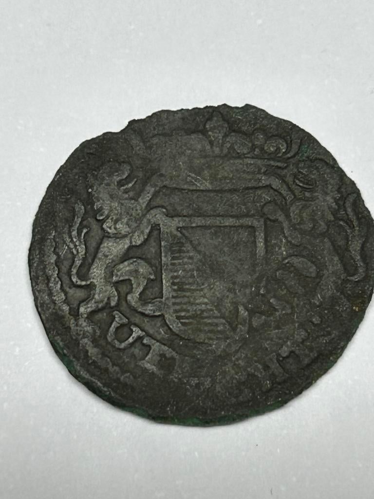 Duit Stad Utrecht 1670 - Zeldzame historische munt, Ophalen of Verzenden, Vóór koninkrijk, Overige waardes, Losse munt