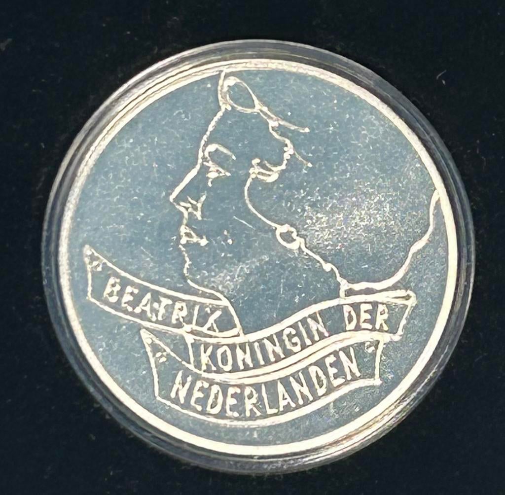 50 gulden munt 1994, verdrag van Maastricht, FDC, Ophalen of Verzenden, Koningin Beatrix, 50 gulden, Zilver