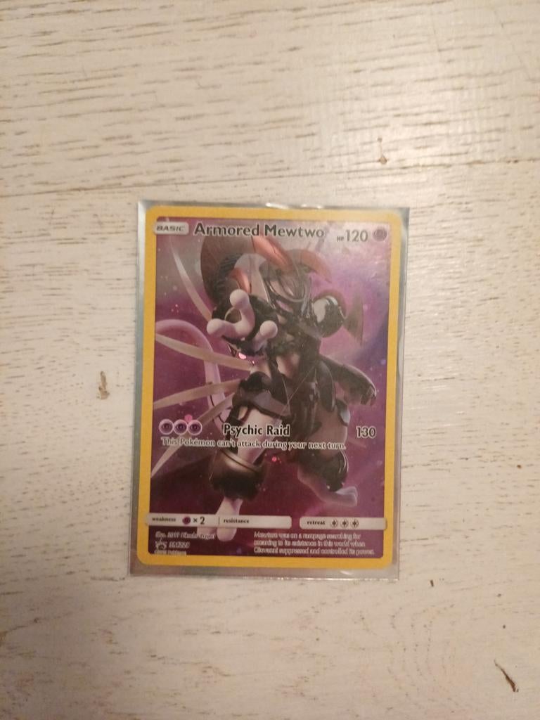 Armored Mewtwo Sun & Moon Promo Kaart - Licht Beschadigd, Ophalen of Verzenden