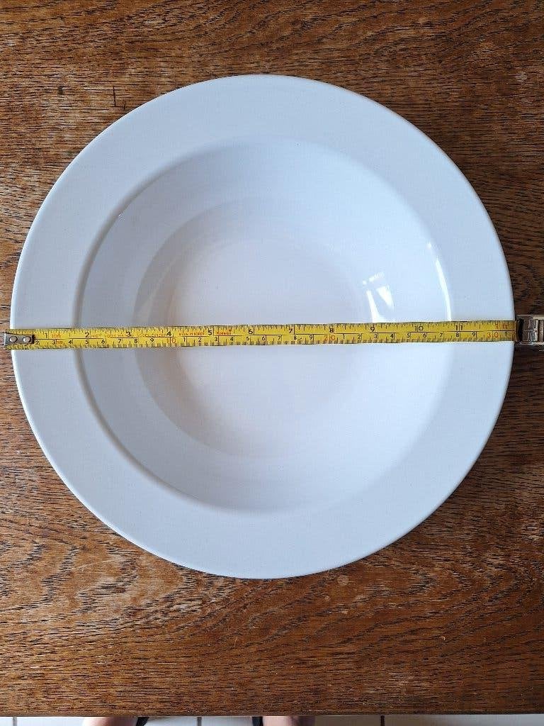 Diep bord/ serveerschaal Melamine 2x, Overige materialen, Ophalen of Verzenden, Zo goed als nieuw, Bord(en)