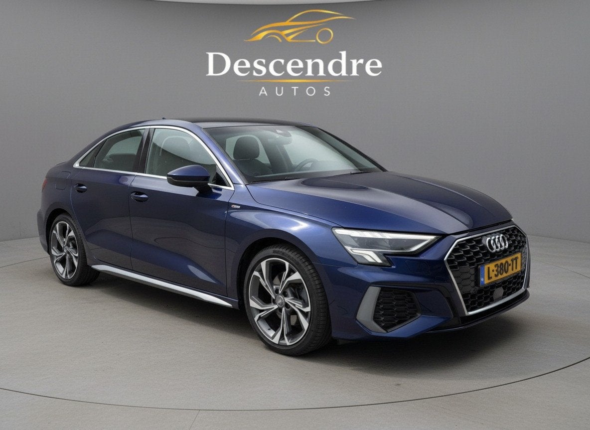 Audi A3 Limousine 35 TFSI S-line edition one 6 maand garanti, 4 cilinders, Blauw, Bedrijf, 690 kg