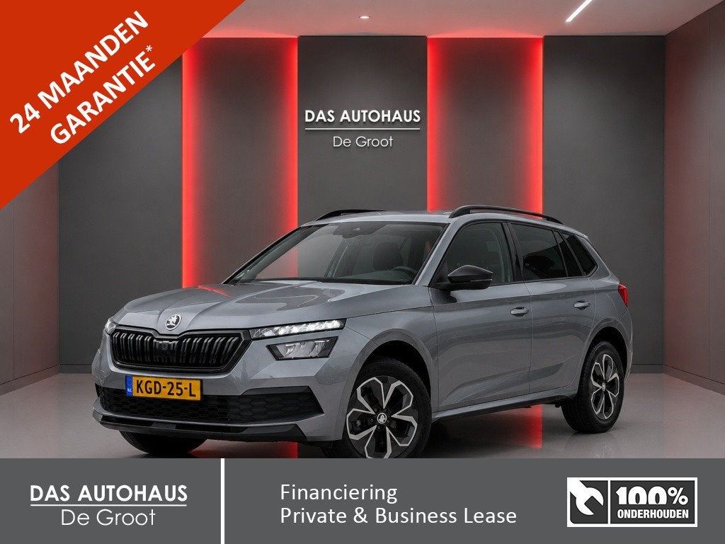 Skoda Kamiq 1.0TSI 110pk Sportline | Climate | Stoelverwarmi, Auto's, Stof, Gebruikt, Euro 6, 610 kg