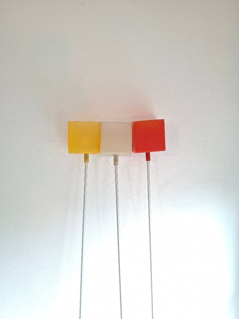 3x Chris Slutter Lazy leunlamp – Goods Dutch Design 1997, Ophalen, Kunststof, Gebruikt, E14 (klein)