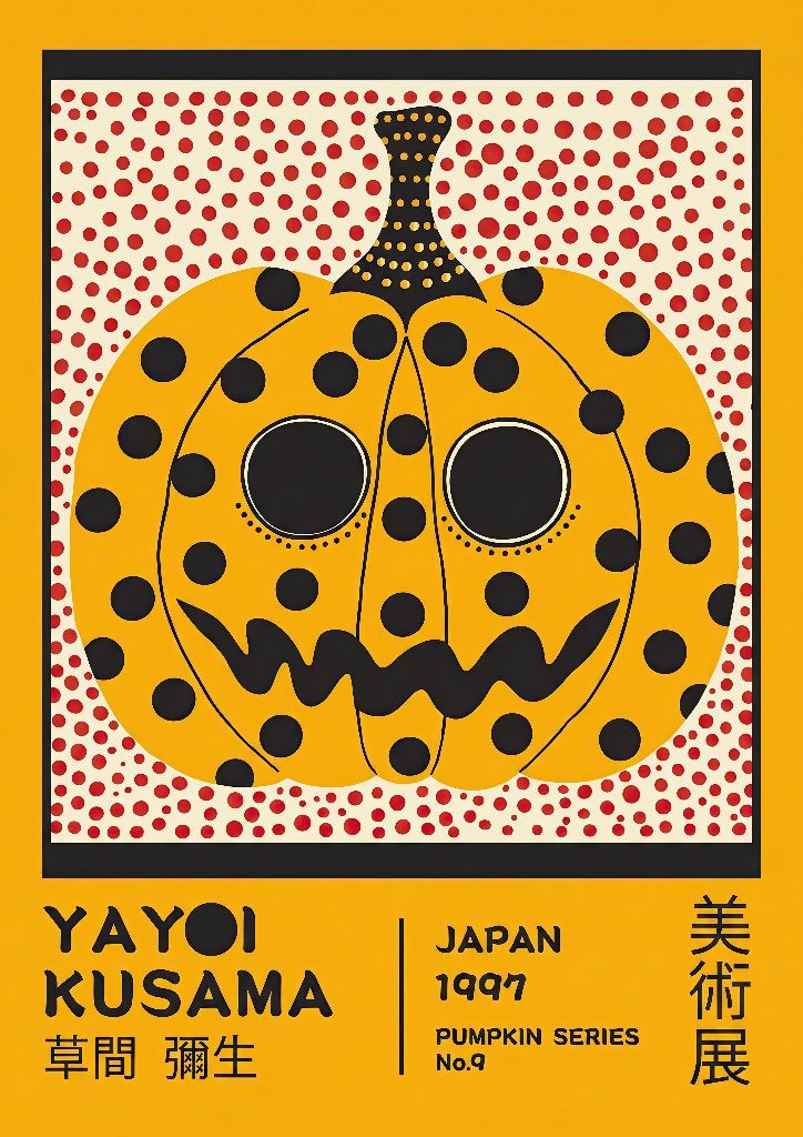 Affiche Yayoi Kusama Japans: 草間 彌生, Ophalen of Verzenden