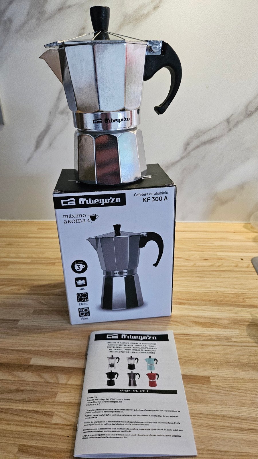 Orbegozo Moka Express Espressomaker - Nieuw in doos, Witgoed en Apparatuur, Koffiezetapparaten, Espresso apparaat, Nieuw, Gemalen koffie