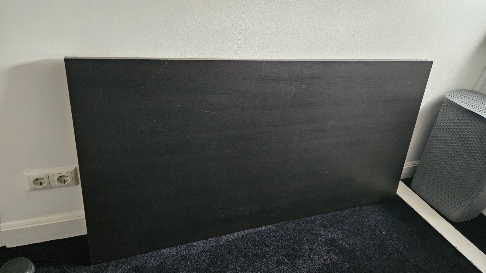 IKEA LINNMON Bureaublad Zwart, Ophalen, Zwart, Gebruikt, Spaanplaat of MDF