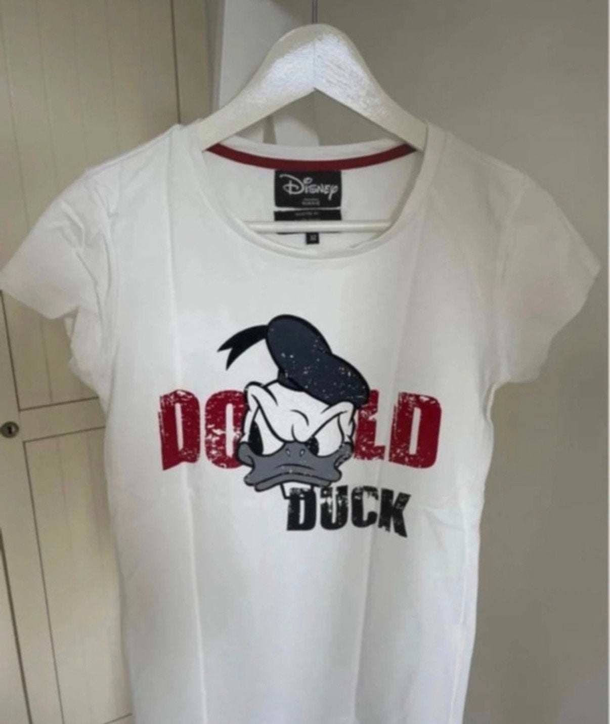 Nikkie - Disney Donald Duck T-shirt, Wit, Ophalen of Verzenden, Zo goed als nieuw, Korte mouw