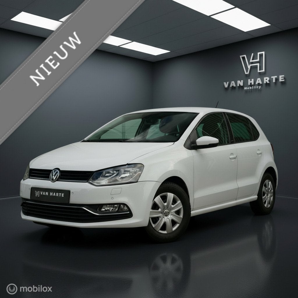 Volkswagen Polo 1.0 AllStar|Clima|PDC|Stoelverw|, Stof, Euro 6, Wit, Bedrijf