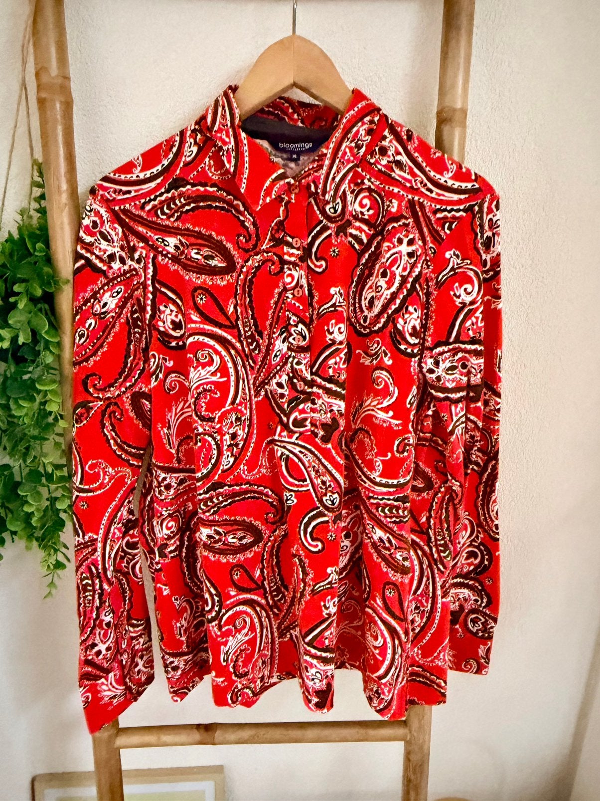 Bloomings blouse maat xl, Ophalen of Verzenden, Zo goed als nieuw, Maat 42/44 (L), Rood