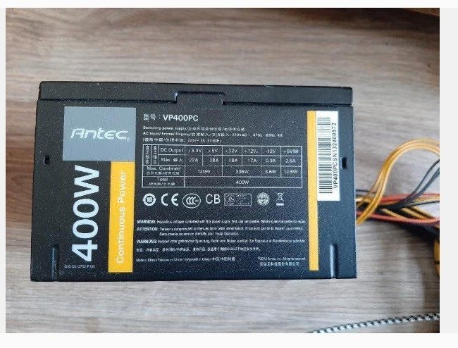 Antec 400 watt atx power supply, Ophalen, Zo goed als nieuw