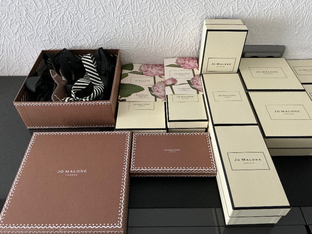 Jo Malone lege geschenkdozen compleet 8 EURO SAMEN, Ophalen of Verzenden, Nieuw
