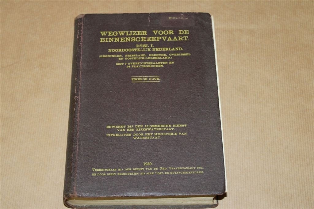 Wegwijzer voor de Binnenscheepvaart - 1930 - kaarten!!, Ophalen of Verzenden, Gelezen