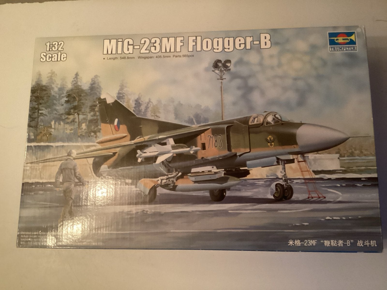 Trumpeter Mig-23MF Flogger-B modelbouwkit 1/32, Overige merken, Nieuw, Ophalen of Verzenden, Groter dan 1:72