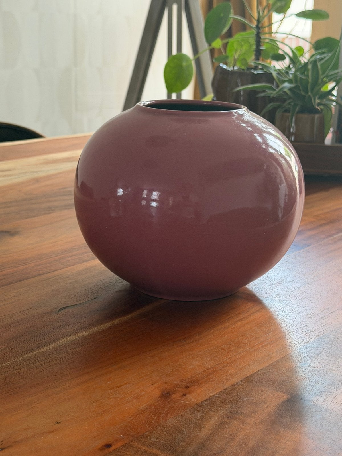Roze ronde vaas JLK, Ophalen, Zo goed als nieuw, Roze