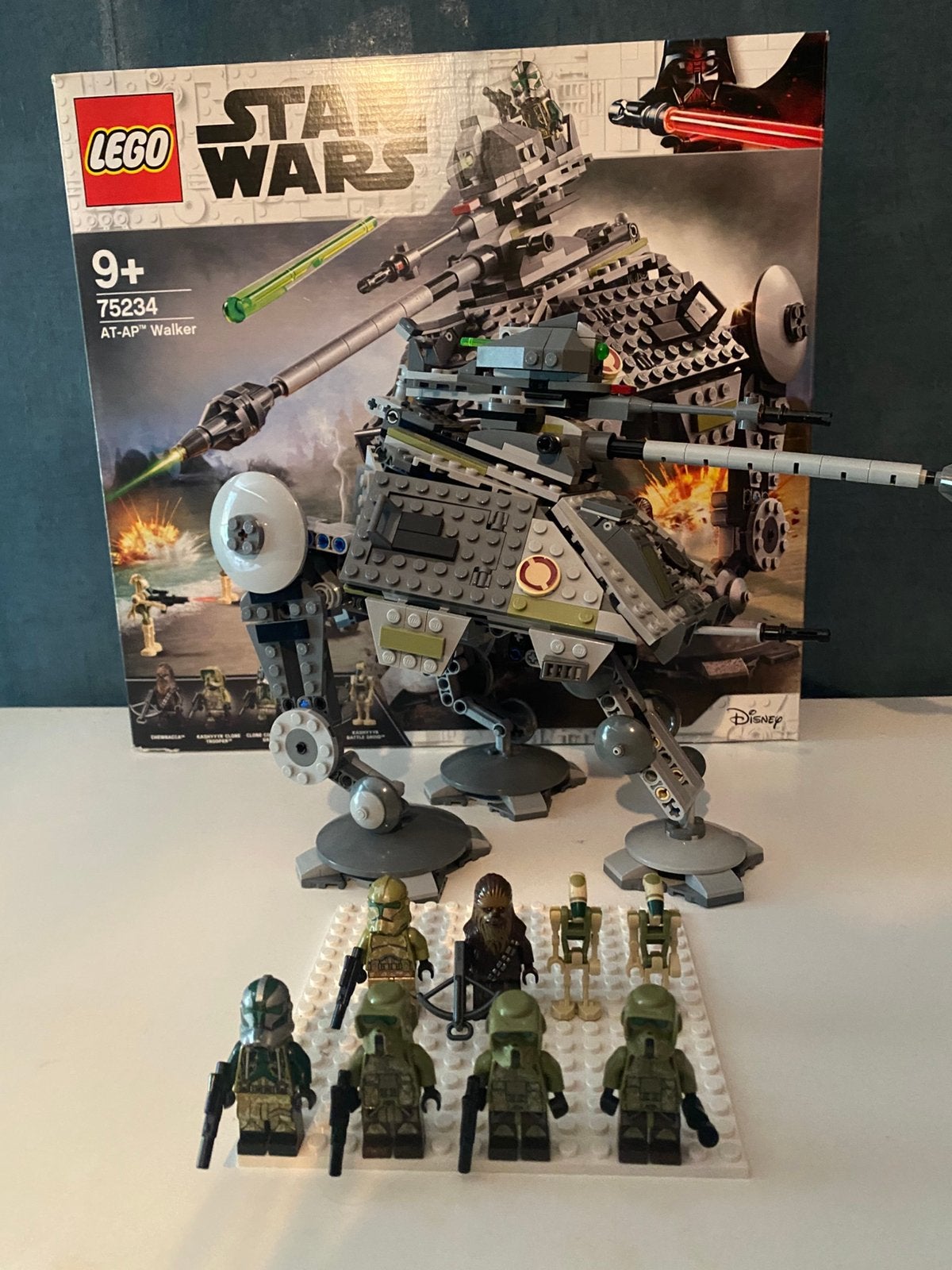 Lego star wars 75234 AT-AP walker en commander gree, Verzenden, Zo goed als nieuw