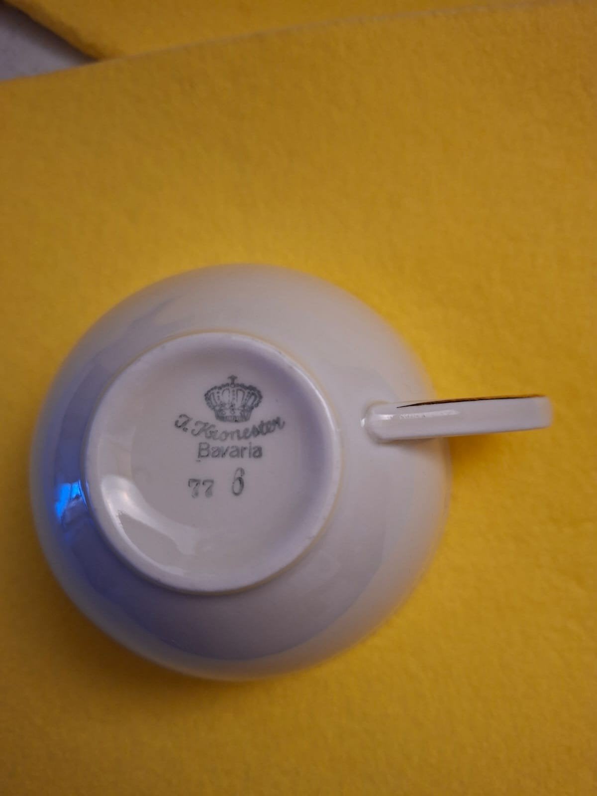 Vintage J. Kronester Bavaria porselein servies goudrand, Ophalen