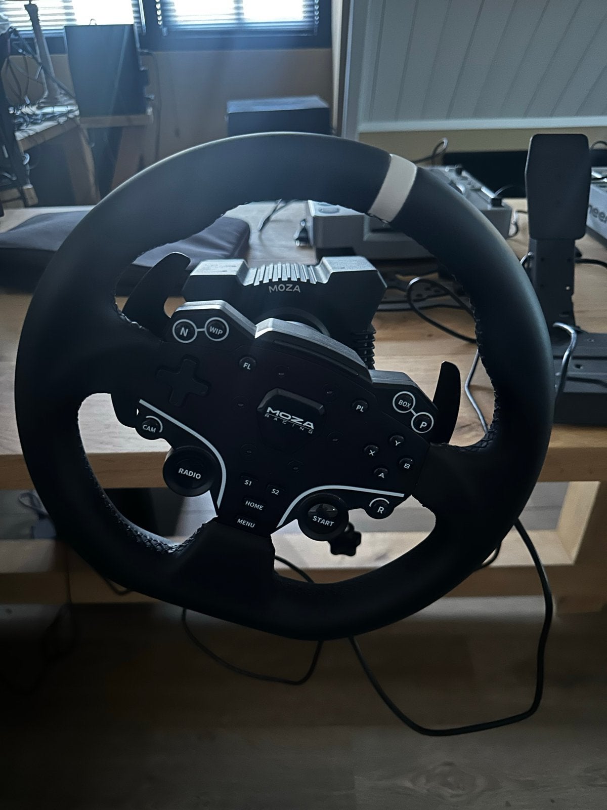 Moza Racing R5 Bundel met Stuur, Pedalen en Base, Ophalen, Racestuur, Zo goed als nieuw, Direct drive