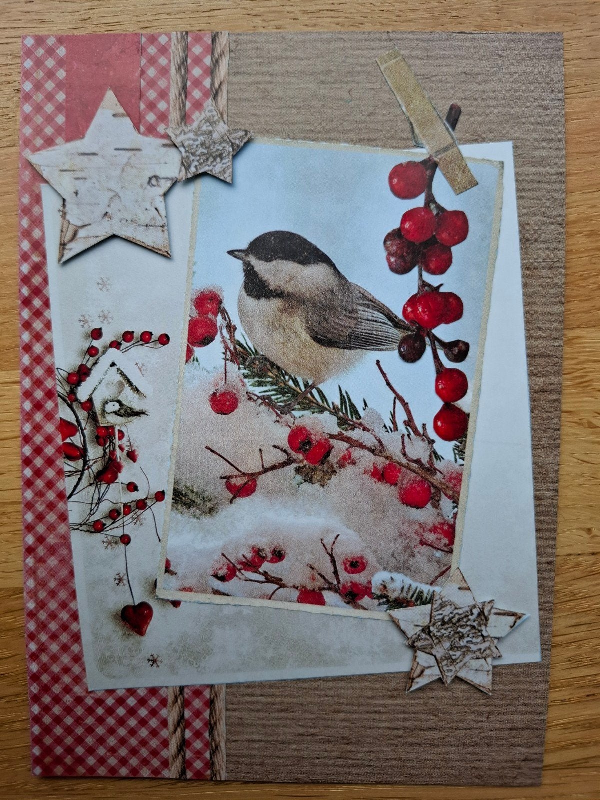 Zelfgemaakte kerstkaart, Ophalen of Verzenden, Nieuw, Kerst