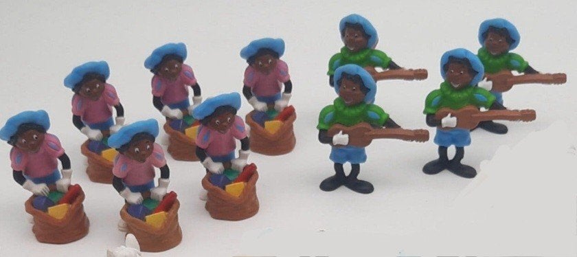 Pakjes Piet en Gitaar Piet figuren Blokker, Diversen, Ophalen of Verzenden, Gebruikt