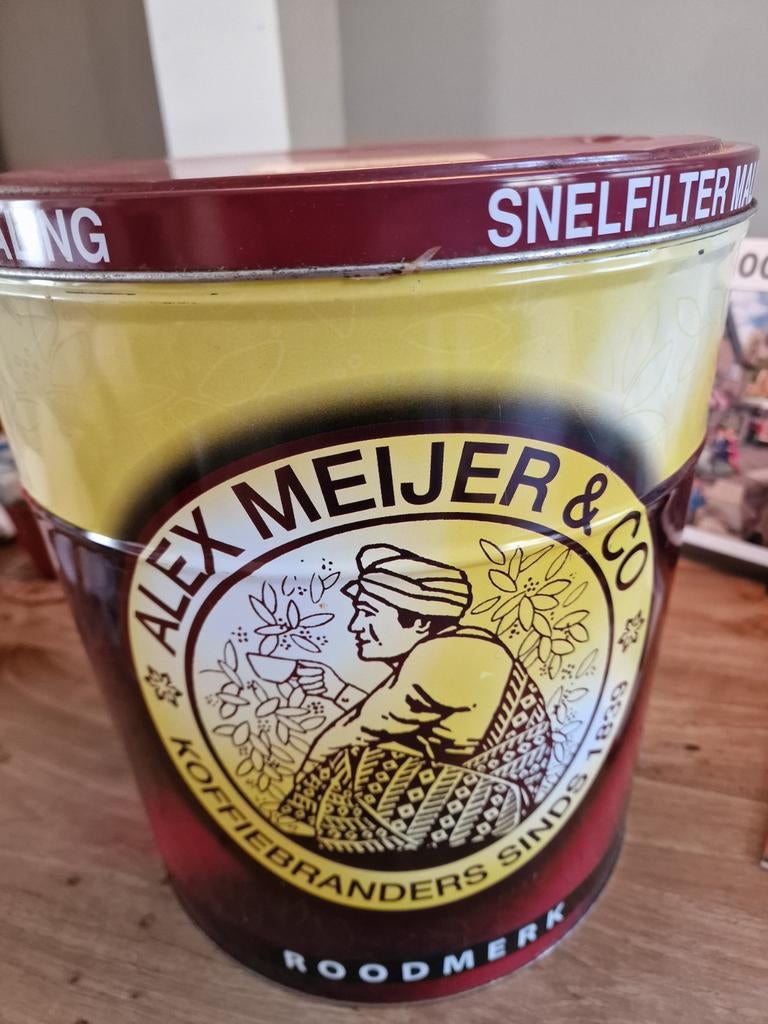Koffieblik groot, Verzamelen, Blikken, Ophalen, Overige