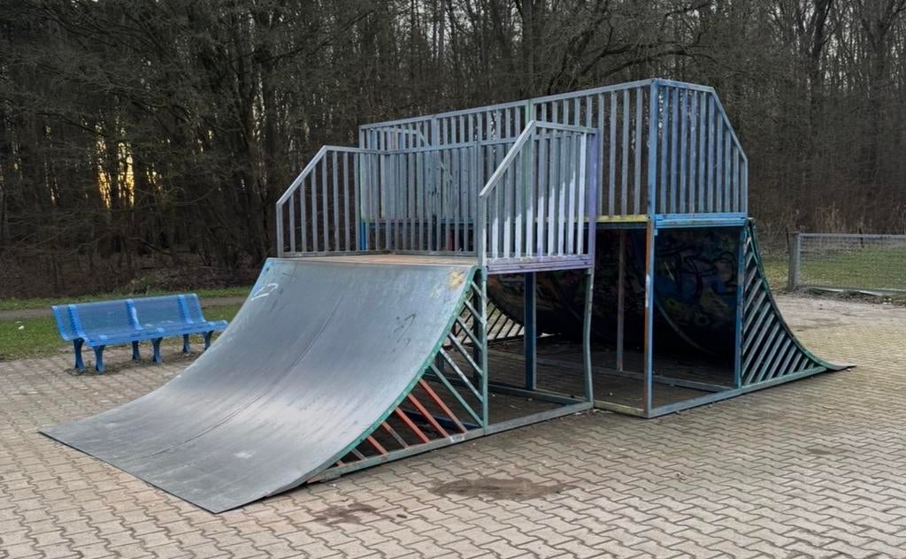 Grote Skatebaan / Halfpipe voor Skateboarden en BMX, Ophalen, Gebruikt